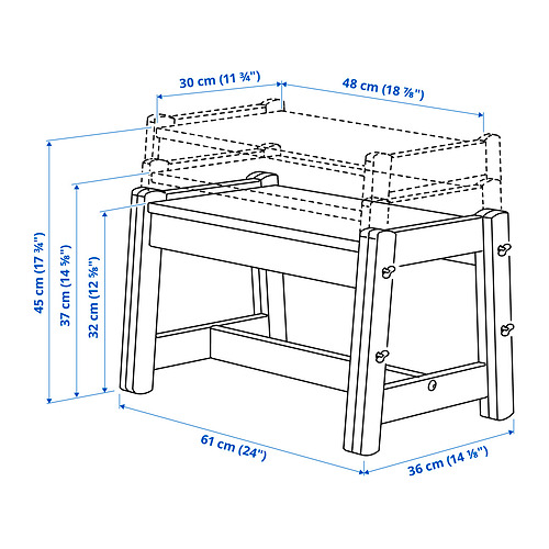 FLISAT children's bench