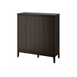 Dark brown stained