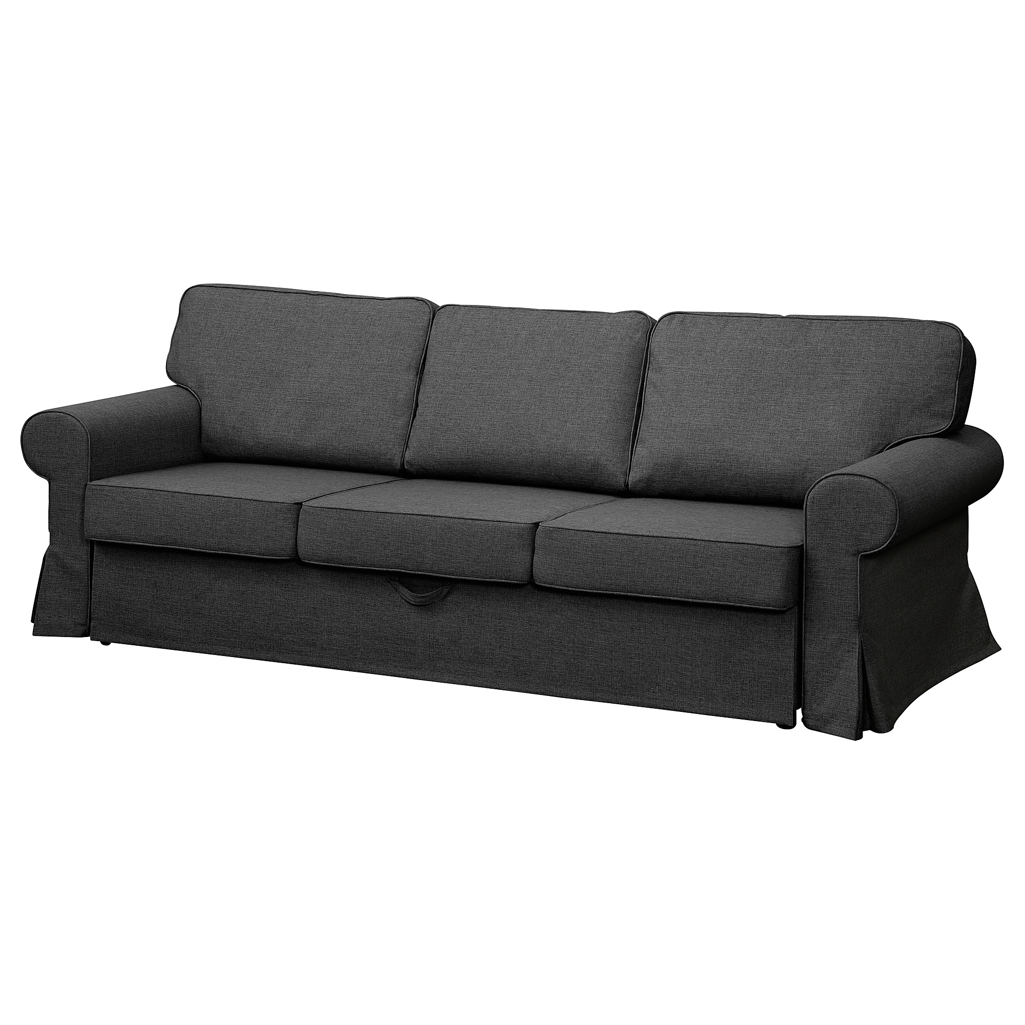 EVERTSBERG 3seat sofabed with storage dark grey IKEA Lietuva