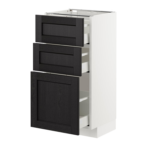 METOD/MAXIMERA base cabinet with 3 drawers