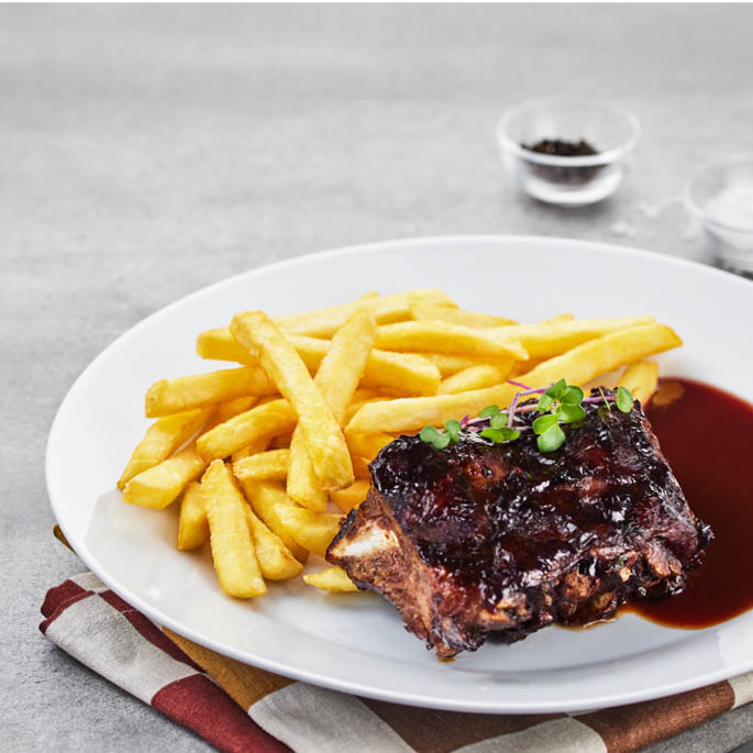 Dish at the Swedish Restaurant: Pork ribs
