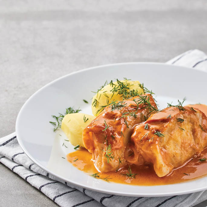 Dish at the Swedish Restaurant: Chicken skewer