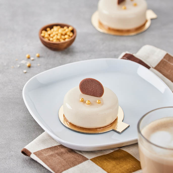 Dish at the Swedish Restaurant: Mango cake