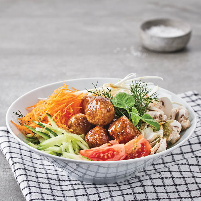 Dish at the Swedish Restaurant: Croissant with mozzarella and tomatoes